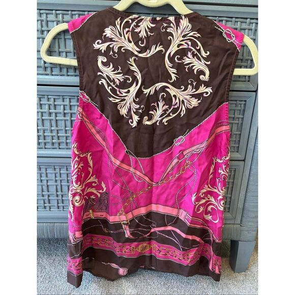 NWOT Julie Brown silk sleeveless blouse, Sz 4, $275 D3 - Picture 5 of 7